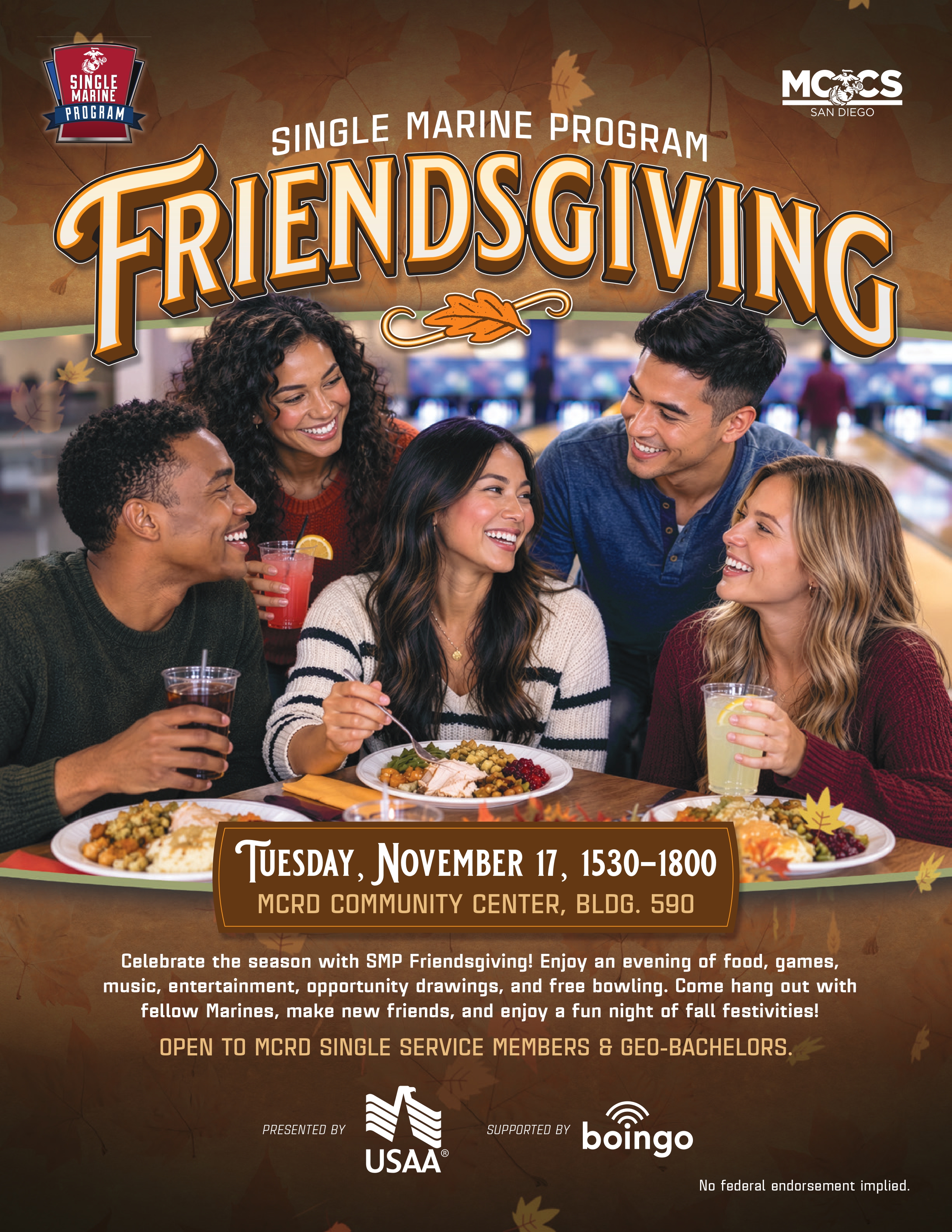 SMP Friendsgiving Event Flyer