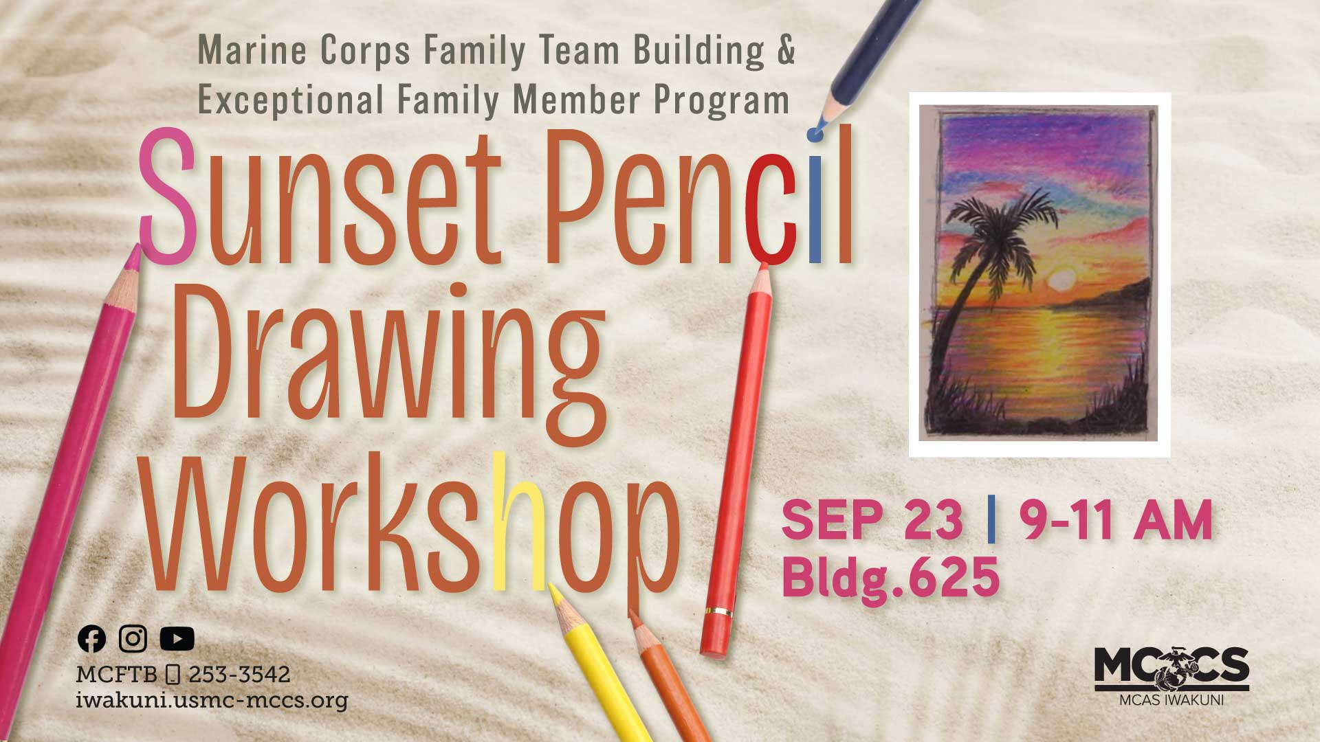 Sunset Pencil Drawing Workshop