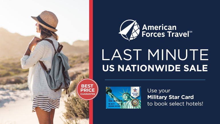 American Forces Travel: Last Minute US Nationwide Travel Sale